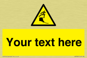 Custom warning kite flying near powerlines